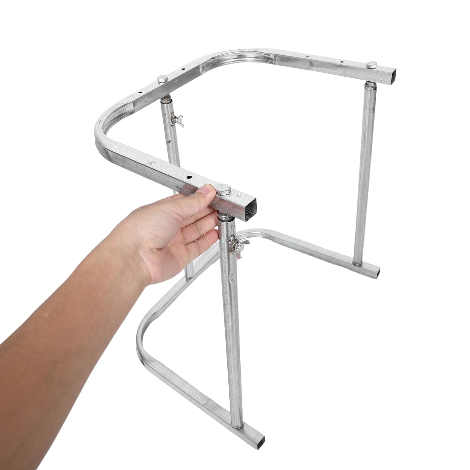 TOYANDONA Soporte para Bolsas de Basura Plegable de Metal Resistente Marco para Bolsas de Hojas al Aire Libre Adecuado para Jardín Camping y Limpieza Exterior