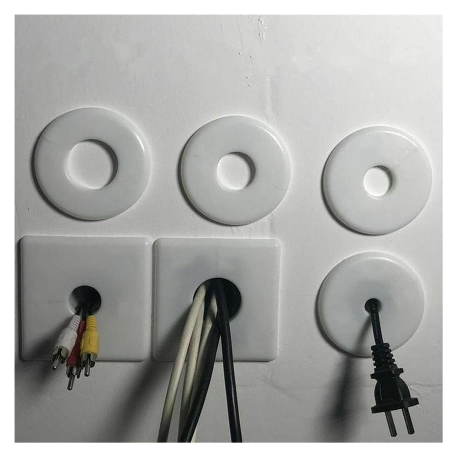 Plastic Hole Cover Plug, Cable Wire Tidy Grommet, Wall Hole Decorate 4 Types eBa