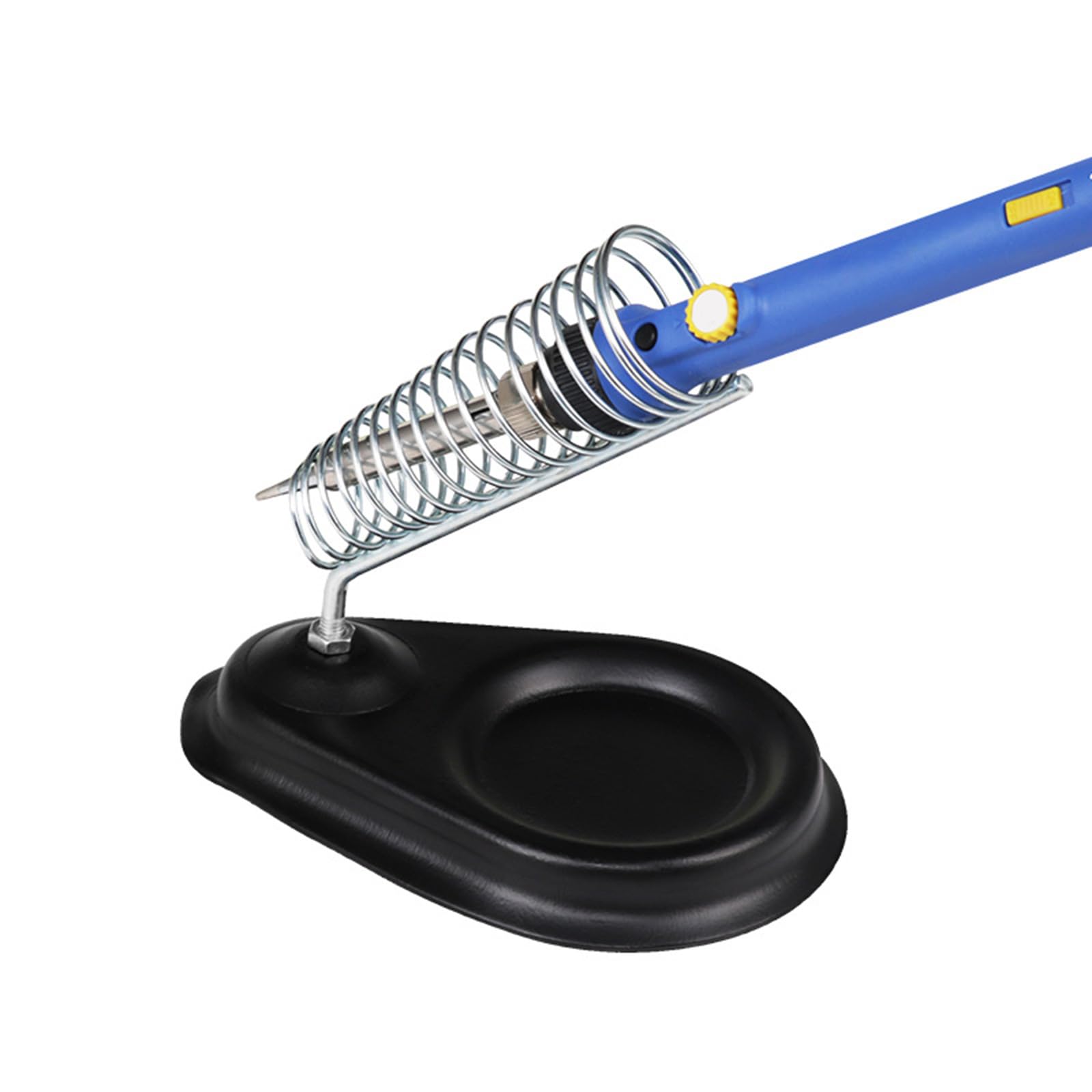 Metal Soldering Iron Stand With Heavy Cast Iron Base For Electronics Repair And Projects