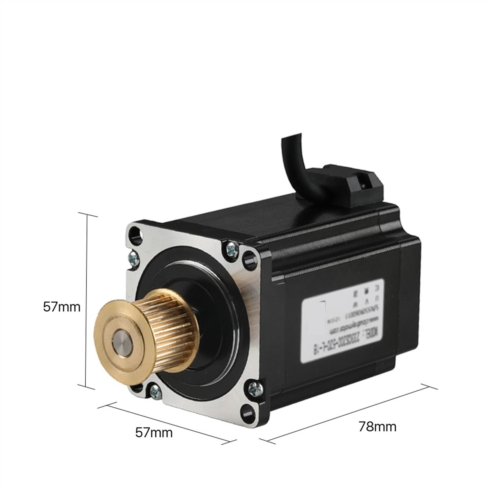 Schrittmotor Nema 23 Schrittmotor-Treiber-Set, 3-Phasen-Schrittmotor 1,0 Nm/2,0 Nm mit Getriebe for CNC-Fräser, Gravur-Fräsmaschine mit schneller Reaktion(3DM580S 233CS20)