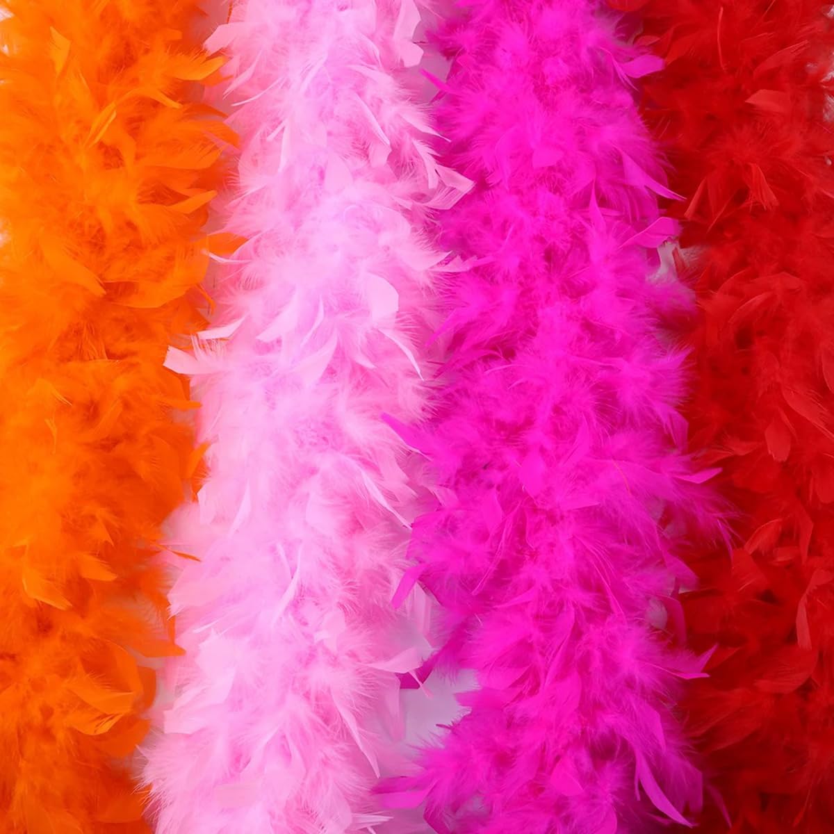200 cm große Truthahn-Federboas, lange Boas, Kostüm-Dekoration, Federboa-Verzierung für Bastelarbeiten, Hochzeit, Party, Kleidung, Dekoration, 04