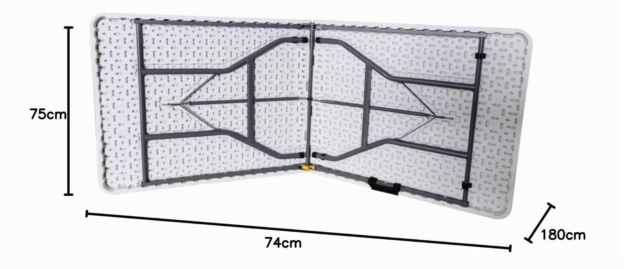 WERKA PRO Tavoli Pieghevoli rettangolari 180 x 74 x 74 cm (8 Persone)