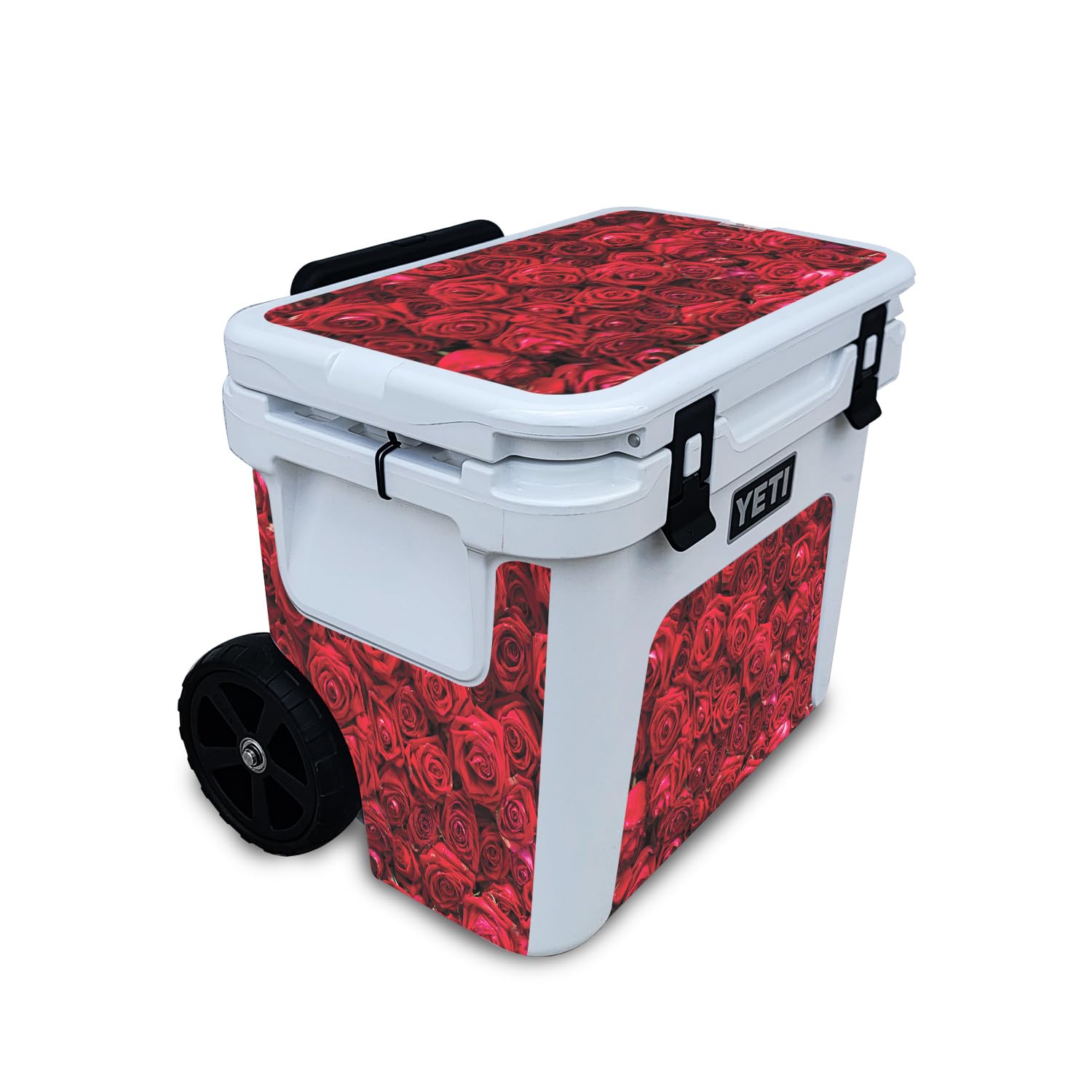 Skin Compatible with Yeti Roadie 32 Wheeled Cooler - Too Many Roses - Premium 3M Vinyl Protective Wrap Decal Cover - Easy to Apply | Crafted in The USA by MightySkins