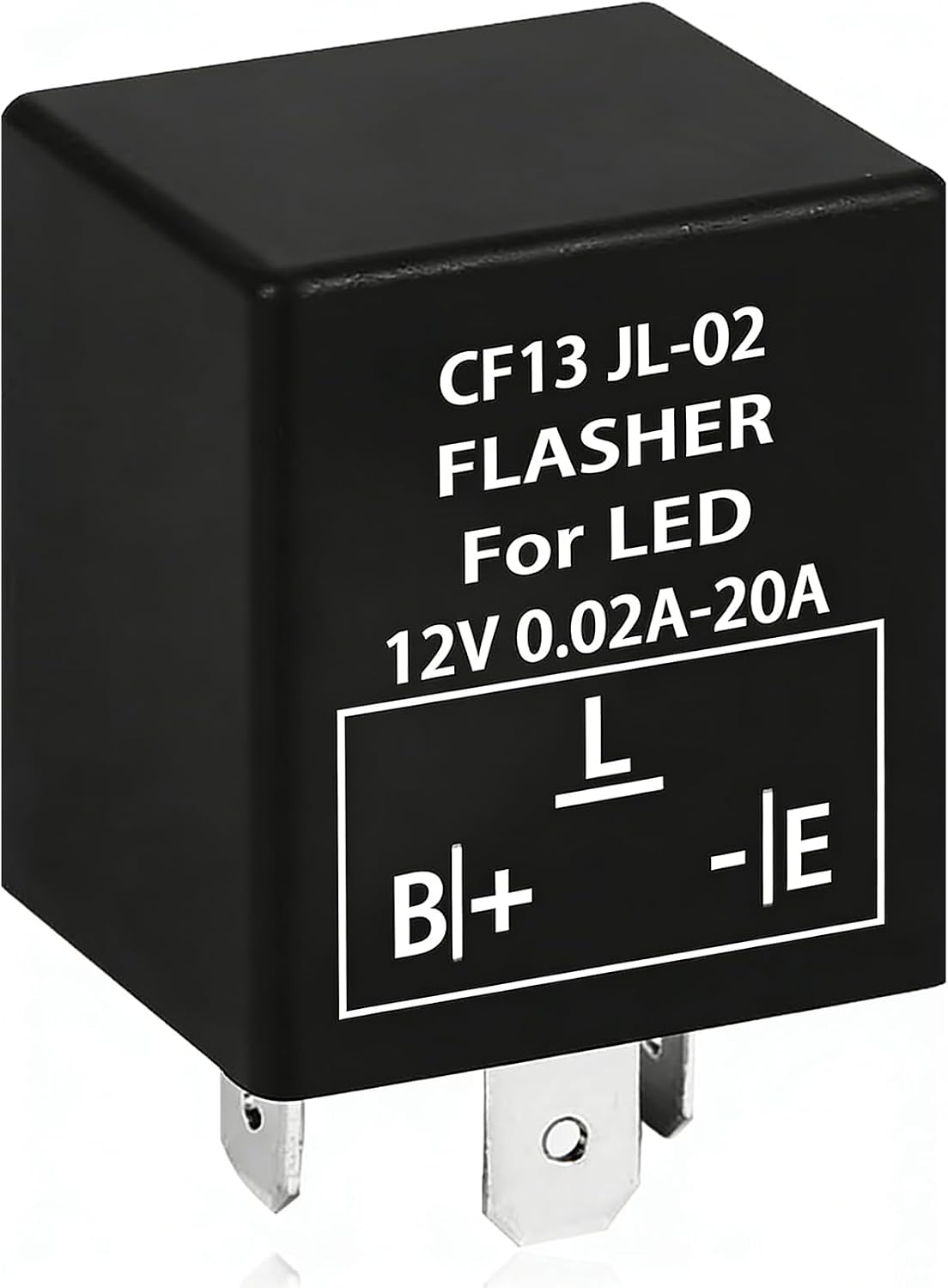 CF13 LED Flasher Relay Fix, EP34 3-Pin 12V LED Electronic Turn Signal Flash, Car Universal Turn Signal Light Falsher Relay Fix Hazard Warn Hyper Flash (Fixed)