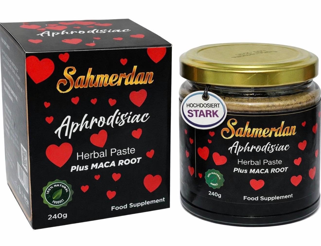 Sahmeran 240G Black Edition SAHMERDAN Türkisches MACUN Kräuterpaste Herbal Gel HOCHDOSIERT für den aktiven Mann