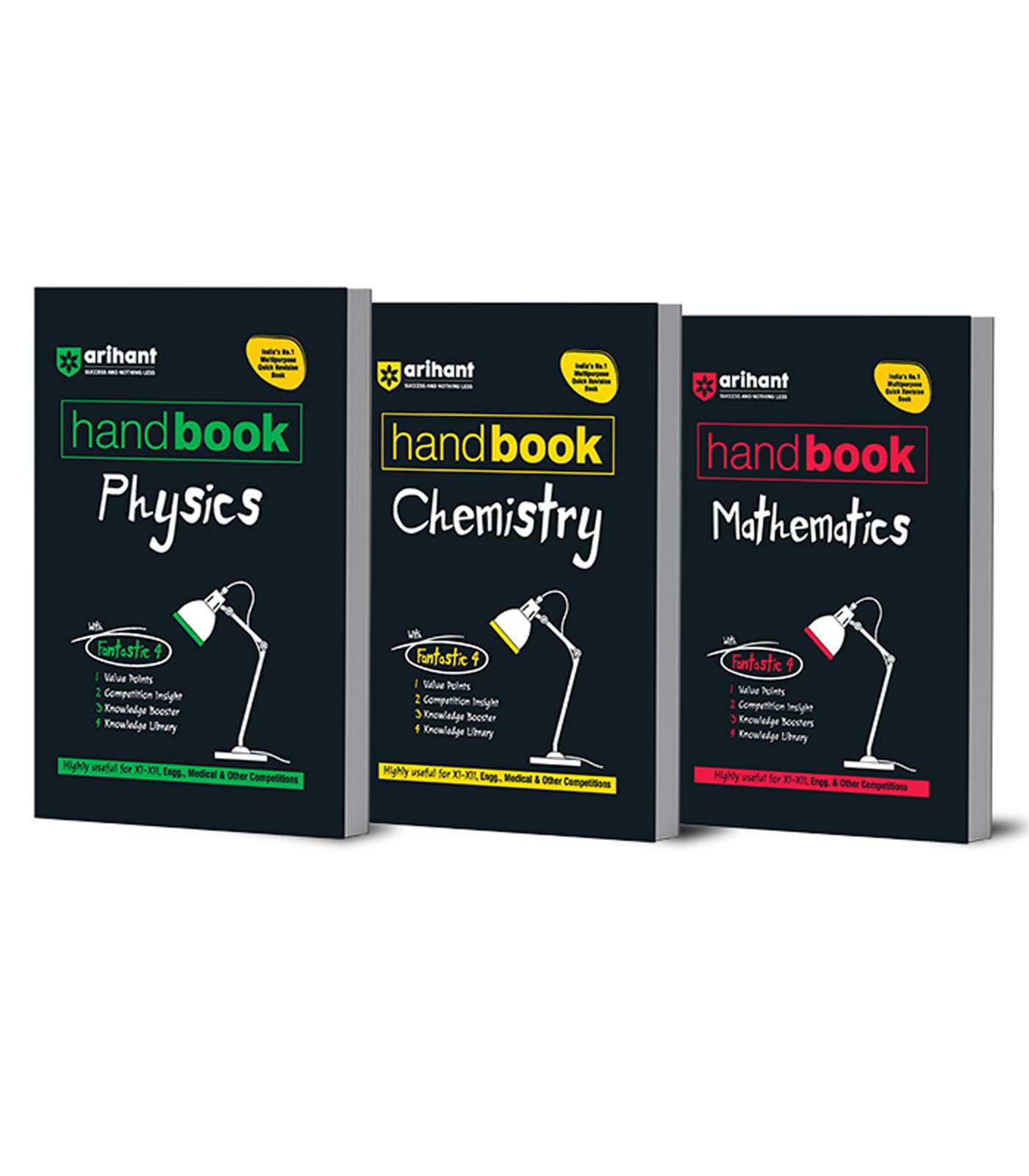 Arihant Handbook Physics, Chemistry, Maths for class 11th - 12th, Engineering, & Other Competition | With Fantastic 4- Value Points, Competition Insig...