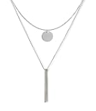 GR859C Personalized Custom Name Necklace Layered Choker Necklaces for Women