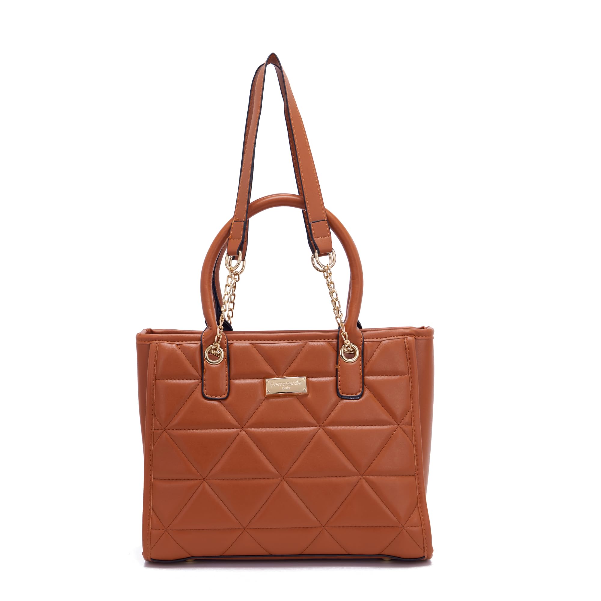 Pierre Cardin PU Leather Tote Bag For Women | Spacious Bag With Two Type Handles and Shoulder Chain Handles | Mobile & Coin Compartment Inside, Cognac (B0CSZ28B3K) Amazon Price History, Amazon Price Tracker
