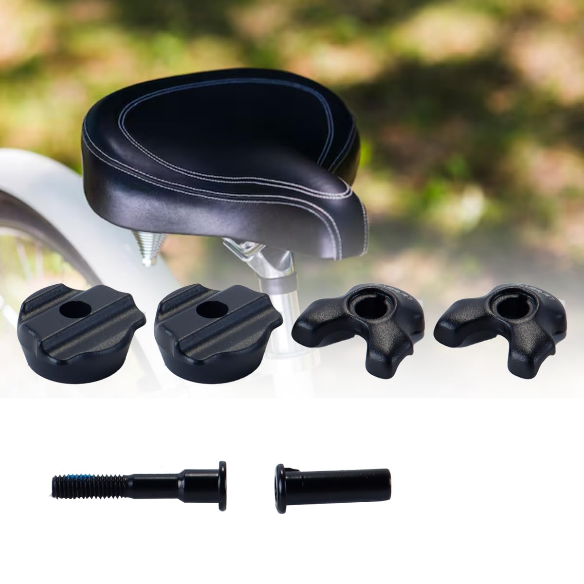 Morsetto reggisella per bicicletta – Adattatore per binario reggisella in carbonio da 7x9 mm per clip per tubo reggisella ovale/rotondo