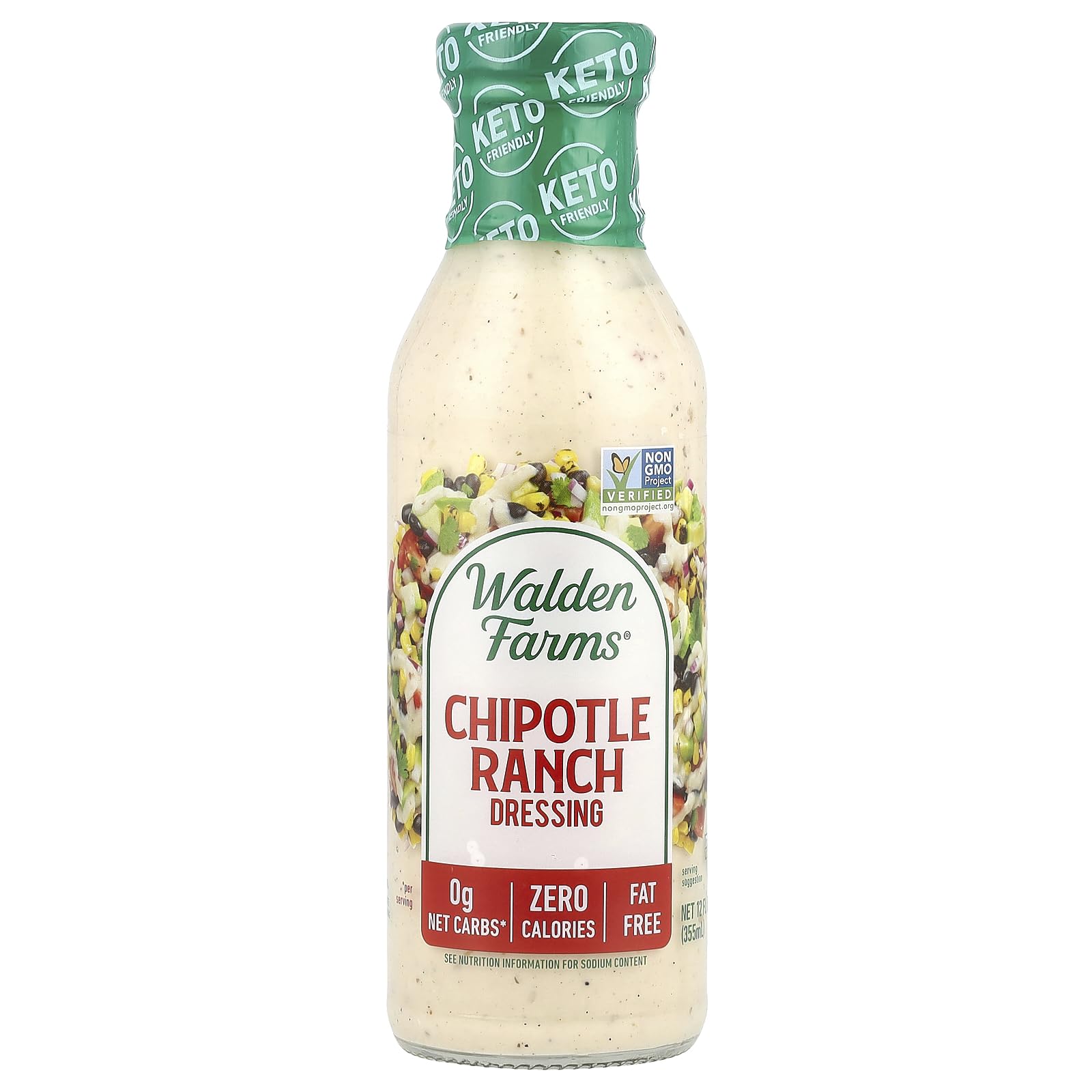 Walden Farms 355ml Chipotle Ranch Salad Dressing