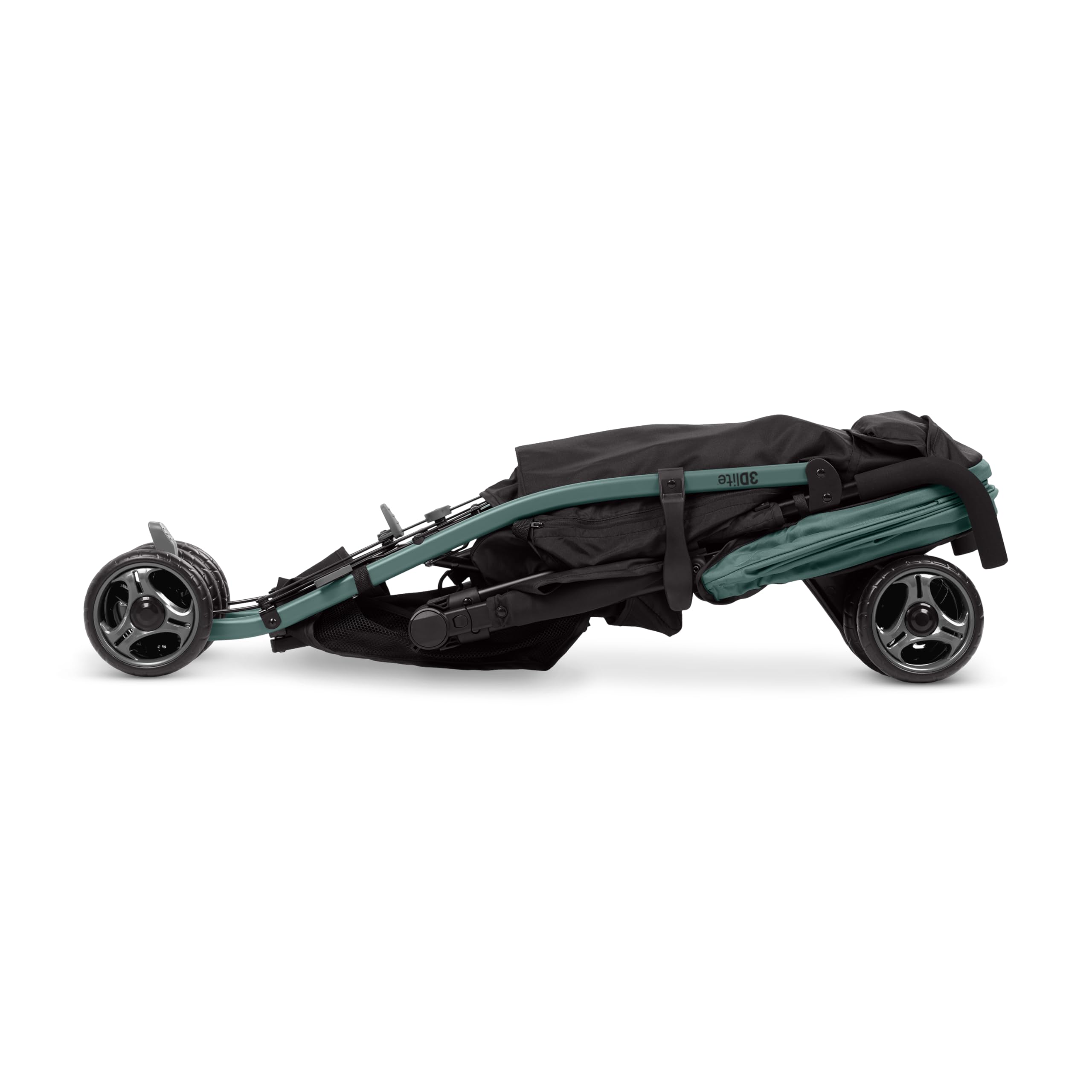 Ingenuity 3Dlite Jewel Convenience - Passeggino pieghevole leggero con compatibilità con seggiolino auto, tettoia extra large e contenitore