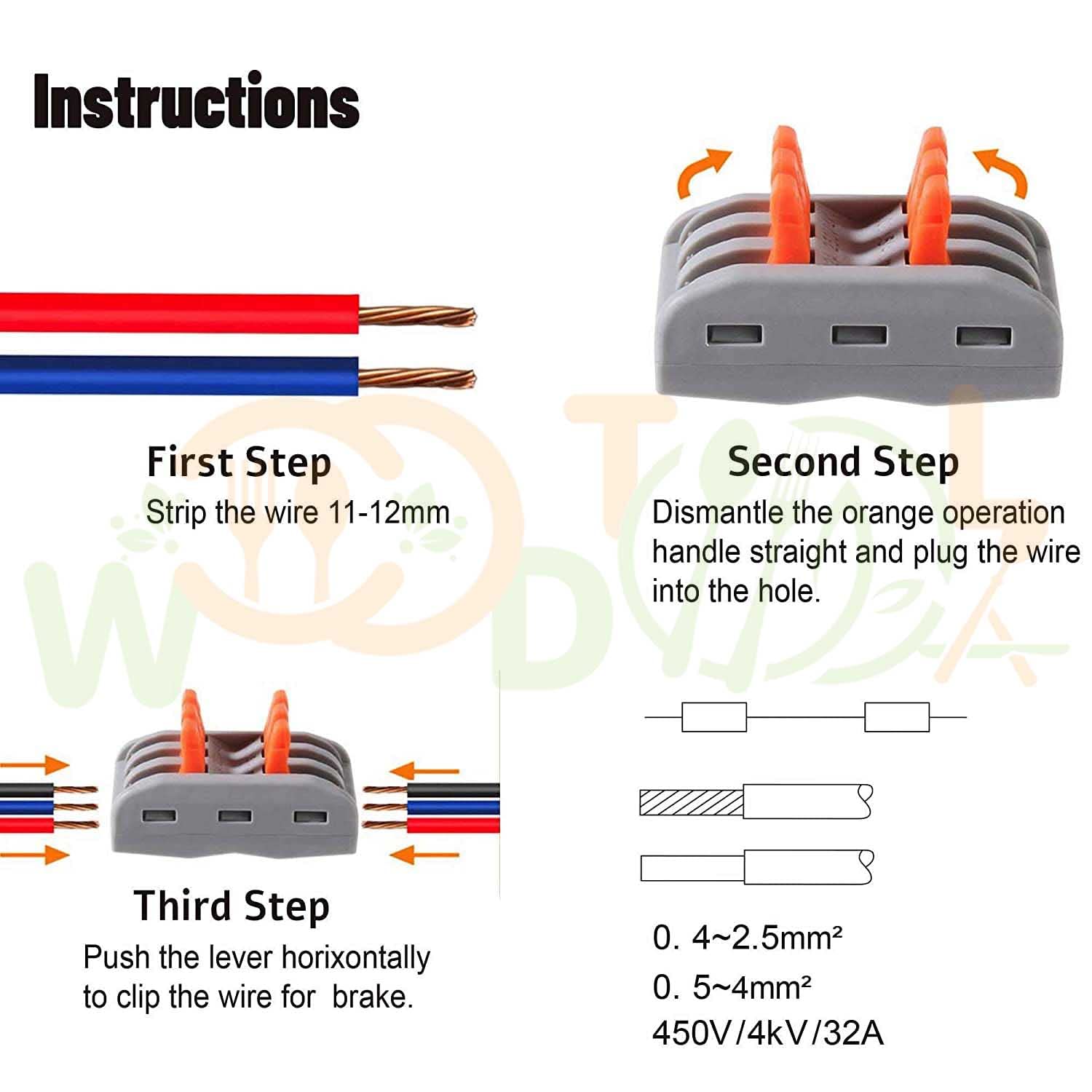 Quick Wire Connectors - 3 to 3 Splicing -7