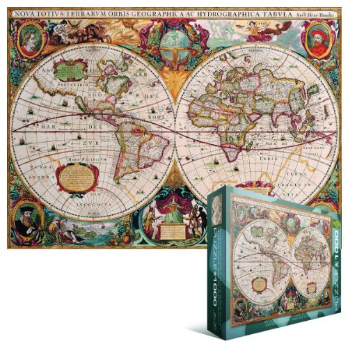 Antique World Map 1000 Piece Puzzle