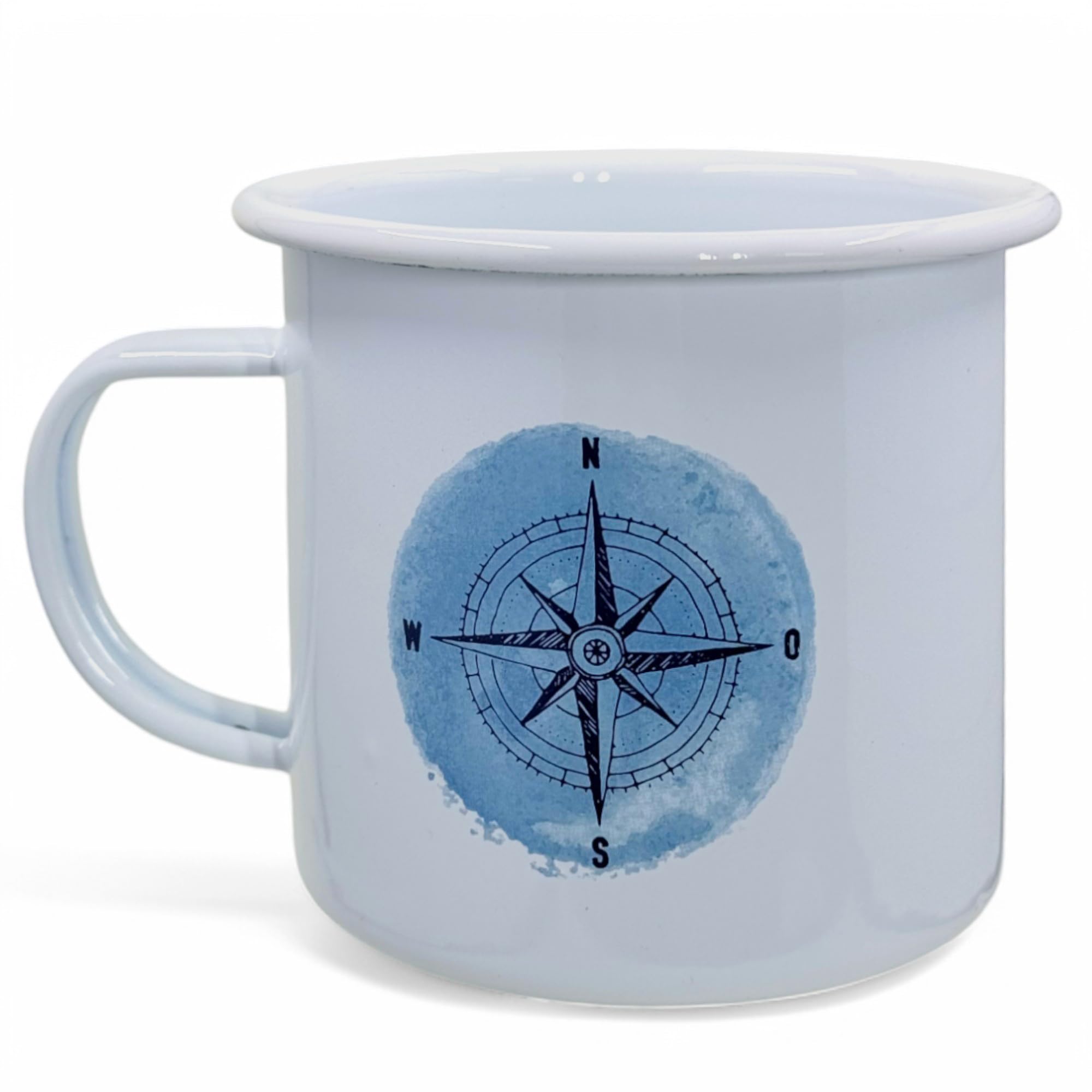 Beker met oor, emaille, Dille & Kamille iconen, 300 ml online kopen