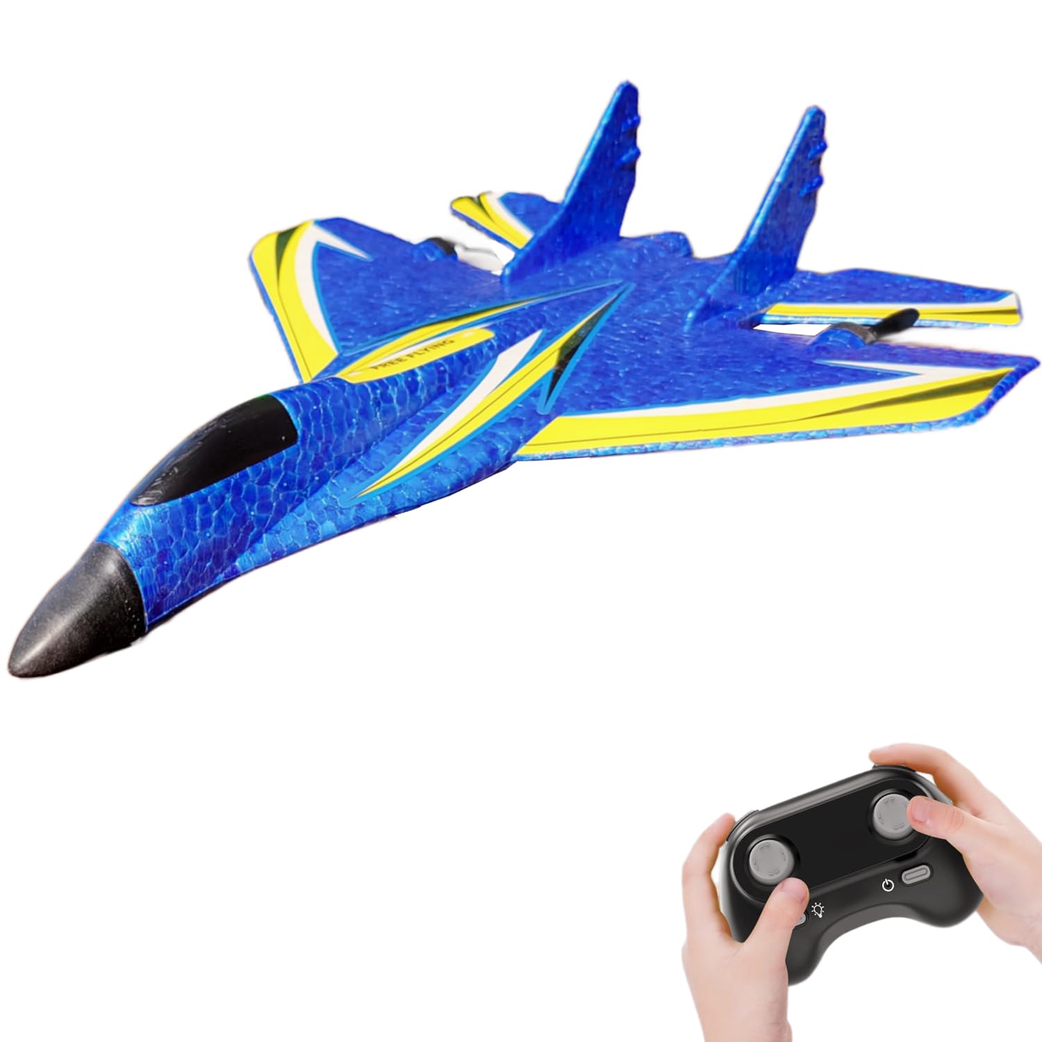 RC Plane,Remote Control Airplane Ready to Fly, 2 Channels RC Airplane with Gyro,Remote Control Plane for Kids Boys Children Adults Beginners (Blue)