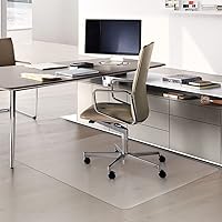 Vista 3 de Naturehydro Tapete para silla de oficina para suelo de madera dura, 48 x 48 pulgadas, tapete de suelo para silla de escritorio de computadora