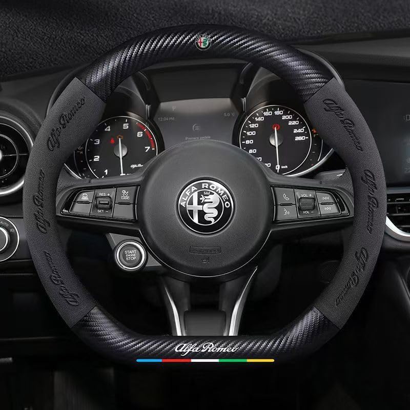 Amazon | アルファロメオ ハンドルカバー ステアリングカバー 自動車