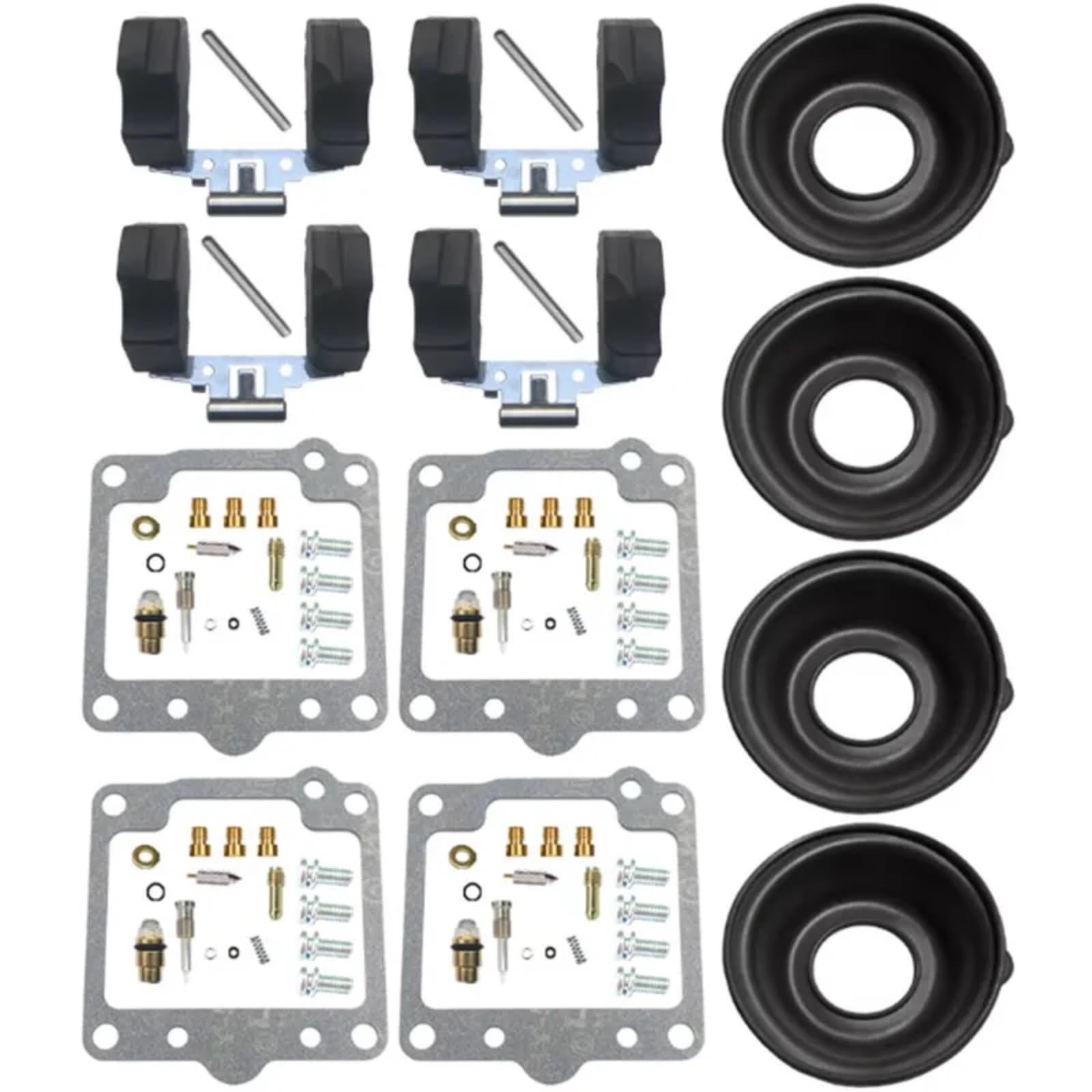 Kit Carburador Repuesto Kit Reparación Carburador Para Suzuki Para GS-E450 GS450E D/Z 1983-1986 Conjunto De Reparación De Carburador De Diafragma De Émbolo Flotante De Motocicleta(B Style)