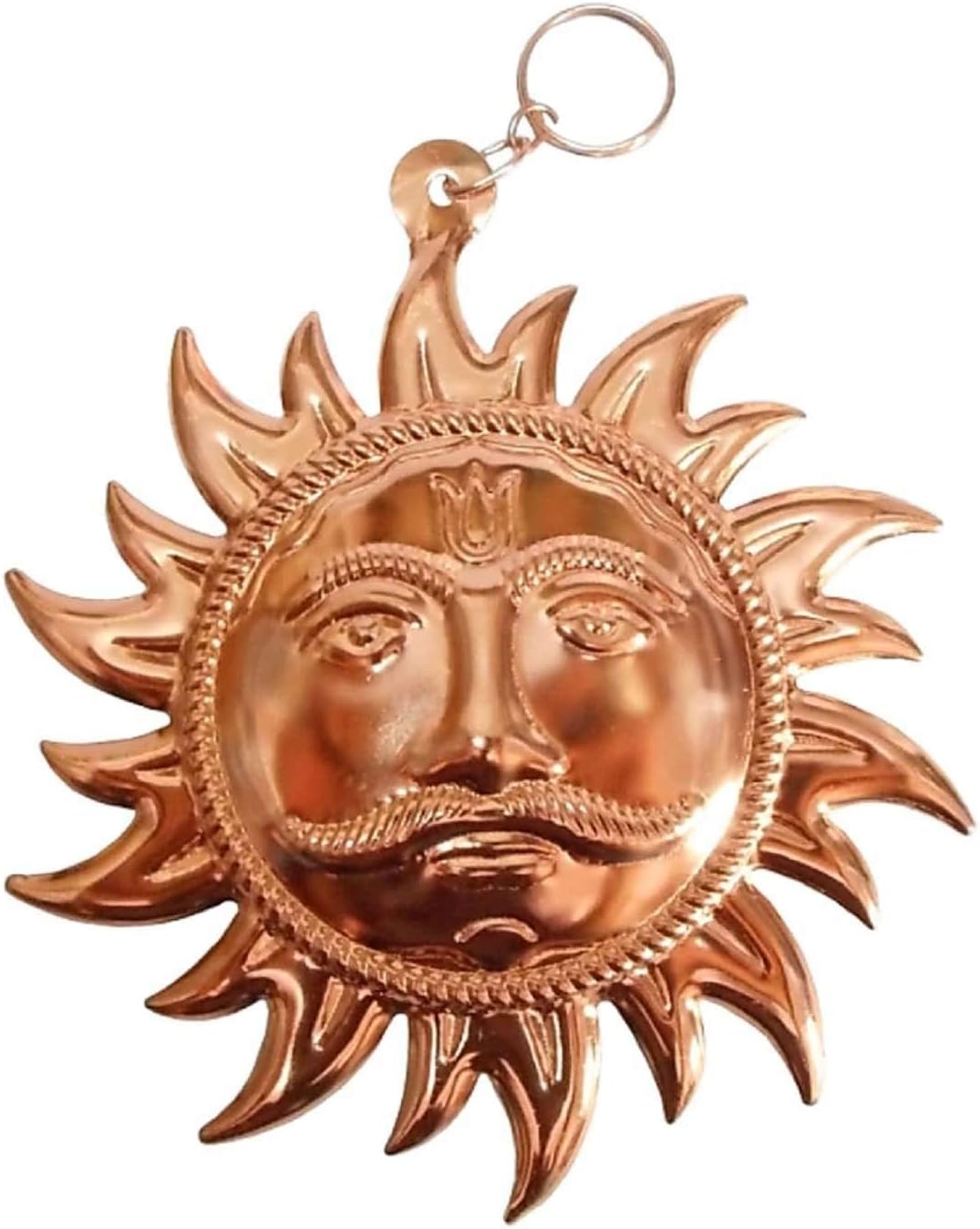 A & S VENTURES A&S Ventures Surya Sun SOORYA SOORAJ Suraj DEV DEVTA Wall Hanging Statue Religious Idol for Home, Shop, Gifting, Temple- 8.5 Inch, Red