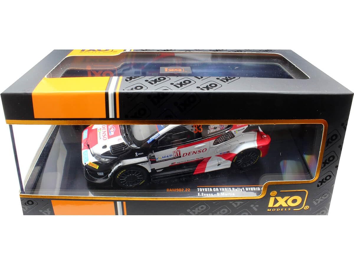 2023 Toyota GR Yaris Rally1 Hybrid Nº33 Evans/Martin Ganador Rally Croacia 1:43 IXO Models RAM902.22