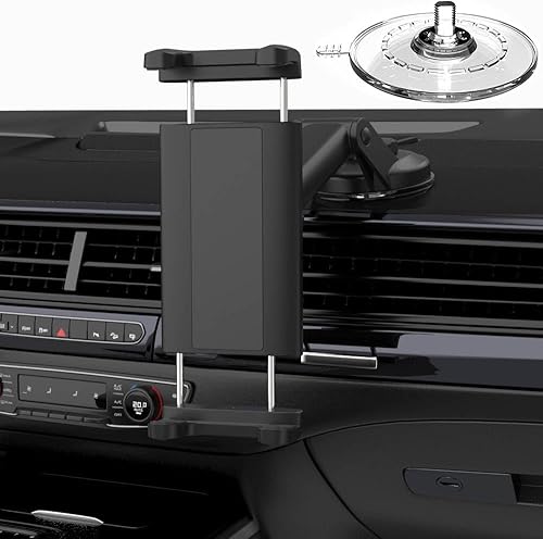 Soporte para tablet de automóvil para iPad de 4 a 13 pulgadas, ventosa fuerte reemplazable, soporte de parabrisas para iPad Pro 12.9 10.5 9.7, iPad