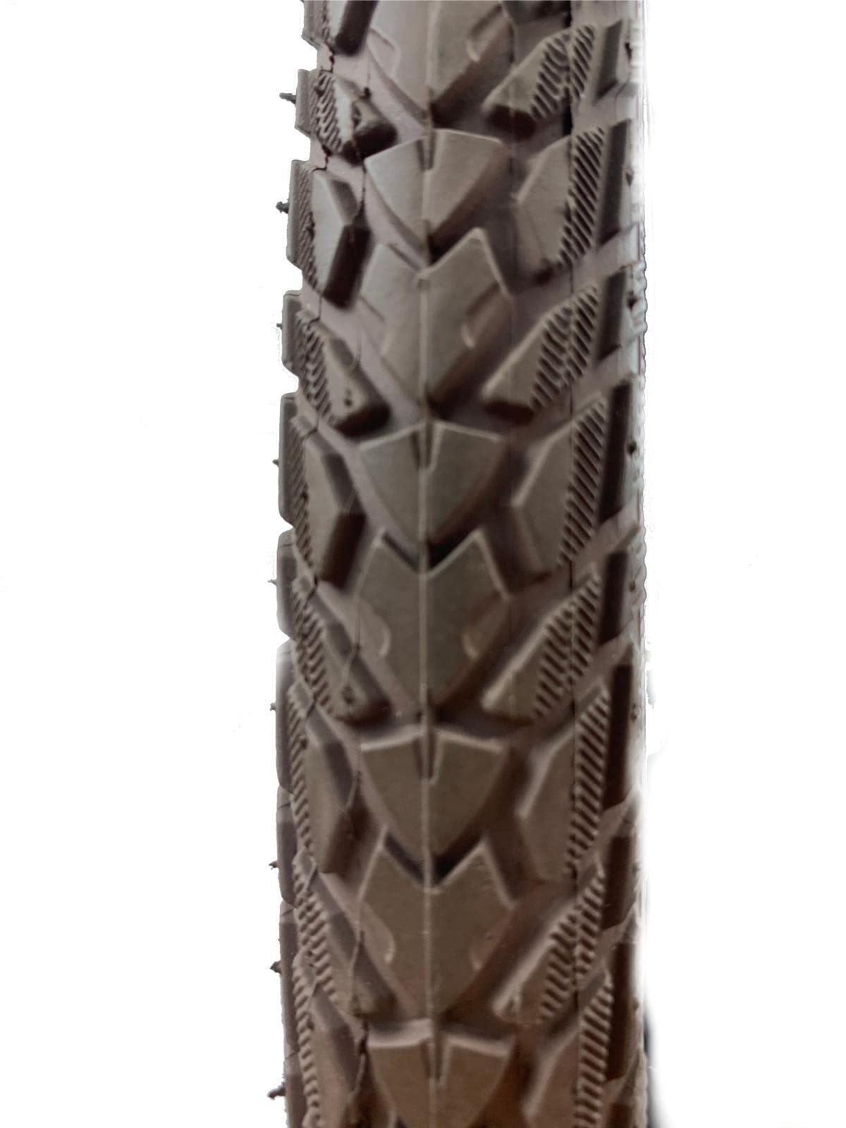 Rexway, 2 pneumatici da bicicletta da 28", protezione antiforatura, colore marrone, 47 – 622 – (28 x 1,75) + 2 camere d'aria DV con cric per pneumatici