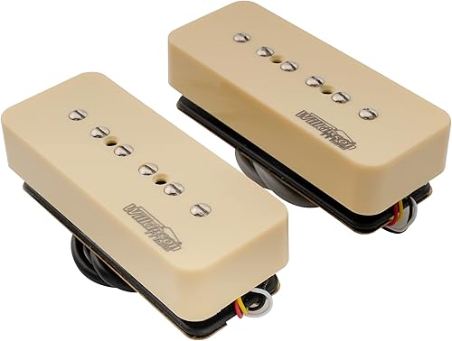 Miniatura 6 de Wilkinson M Series Stacked P90 Pastillas de cerámica de una sola bobina tamaño Humbucker cuello y puente conjunto para guitarra eléctrica SGLes