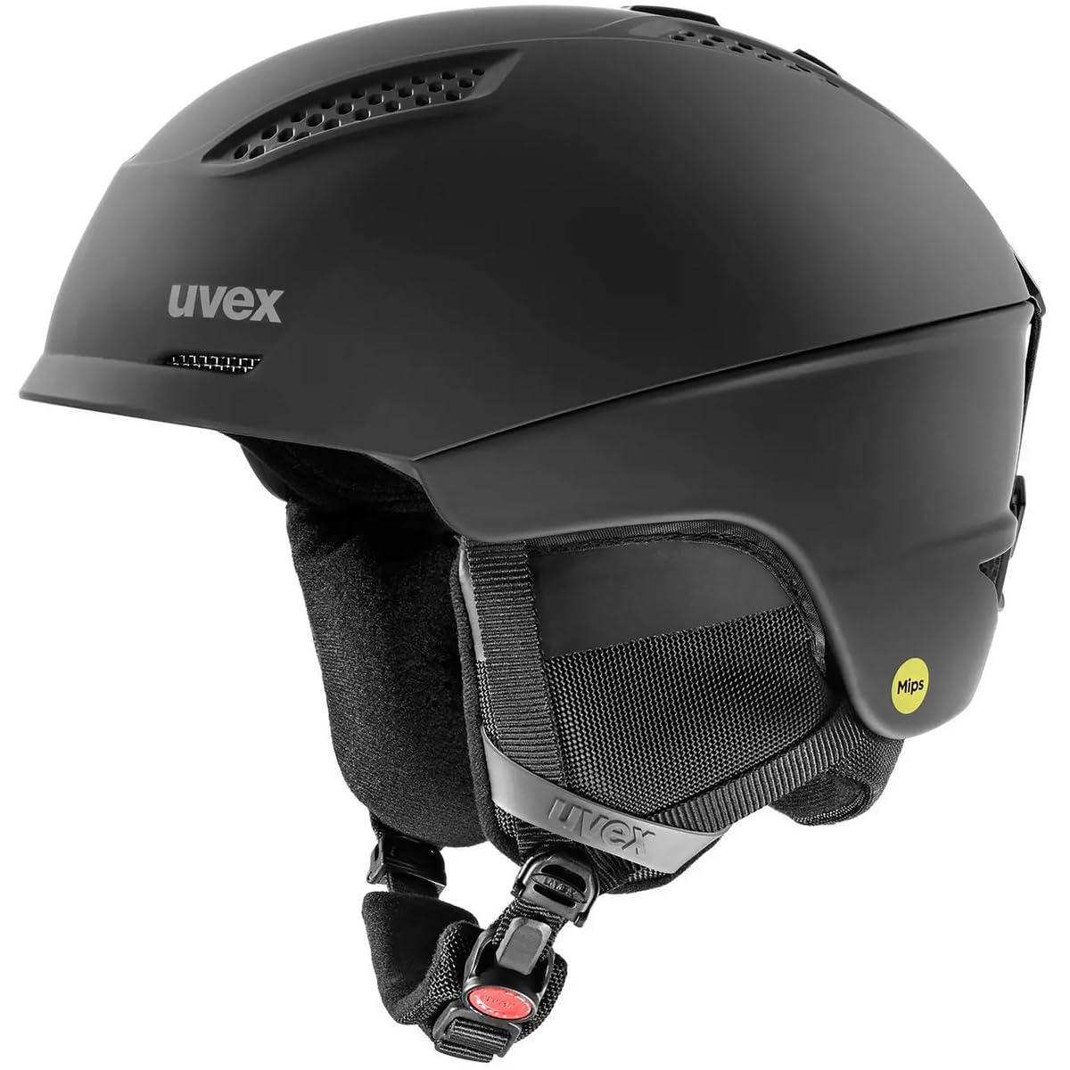 uvex Ultra MIPS - Ski Helmet for Men and Women - MIPS System - Individual Fit - all Black Matt - 51-55 cm