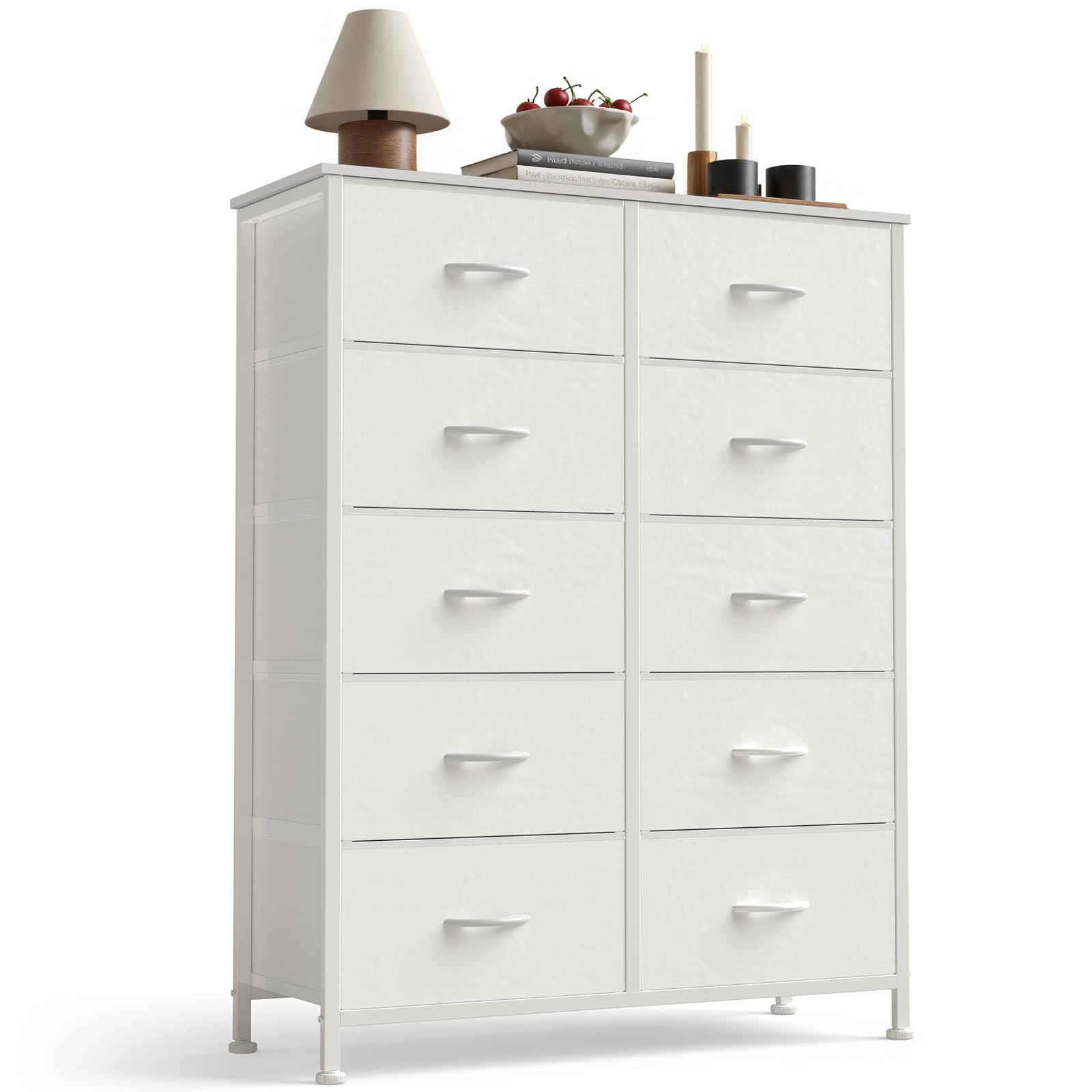 Amazon.com - Sweetcrispy White Dresser for Bedroom, 10 Drawer Tall