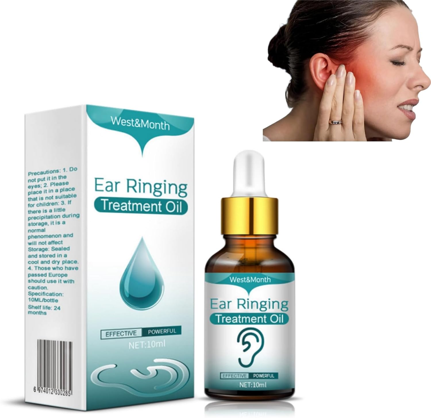 Ear Drops,Tinnitus Relief Drops for Ringing Ears,Ear Ringing Relieving