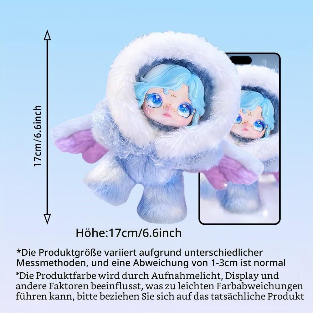 niannyyhouse Plüschpuppe Blind Box, Snow Trace Whispers Serie, 16,8 cm, gefüllte Plüschfiguren, niedliche Sammlerstück-Geschenke (1 Stück)