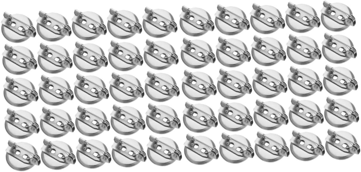 100pcs Brooch Bases Trays for DIY Jewelry Making Breastpin Accessories Empty Pins for Crafting and Custom Brooch Designs