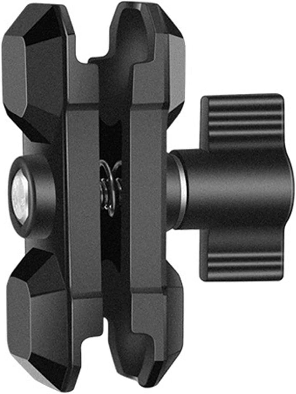 Tool Less Installation Camera Bracket Clamp 20mm Ball Head Connector Weather Resistant for Extreme Environment Camera Stabilizer Aluminum