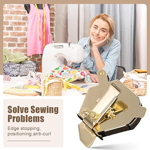 Miniatura 2 de Guía magnética multiusos para máquina de coser, guía universal de acero inoxidable 2025 para máquina de coser, guía de costura magnética con clip,