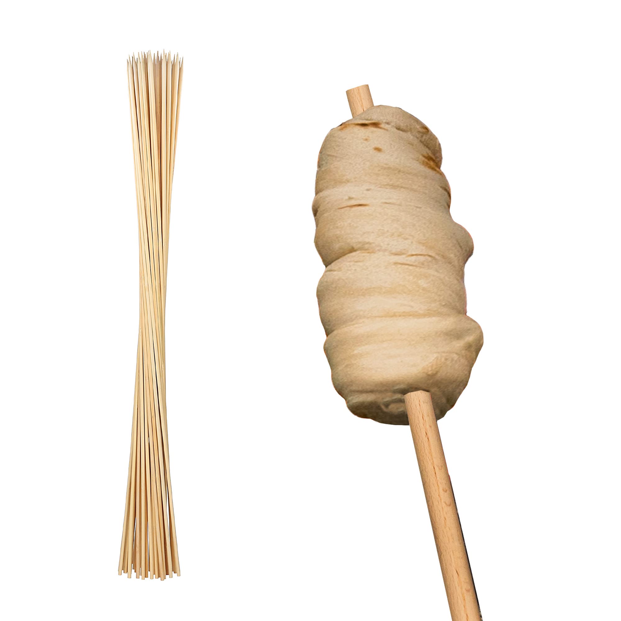 Flammburo | Grillspiee 50 Stck | 90 cm Bambus-Stbe 6 mm | XXL  Schaschlik-Spiee fr Lagerfeuer und Camping | Fr Stockbrot und Wrstchen  : Amazon.de: Garten