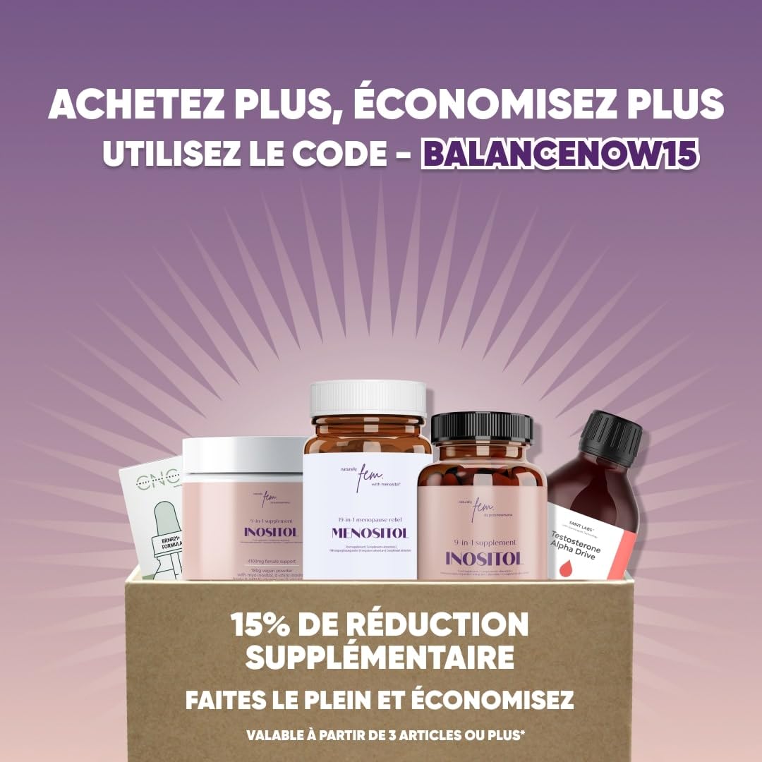 Myo-Inositol et D-Chiro Inositol SOPK 4100MG Gélules Véganes – Fonction Métabolique, Équilibre Hormonal et Bien-Être Psychologique – 9-en-1, Folate 5-MTHF, Chrome, Zinc, Vitamine B6, B12 & D3
