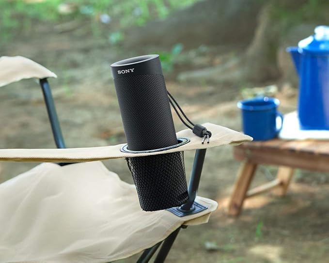 Sony SRS-XB23 - Super-Portable, Powerful and Durable, Waterproof, Wireless Bluetooth Speaker with Extra BASS – Black