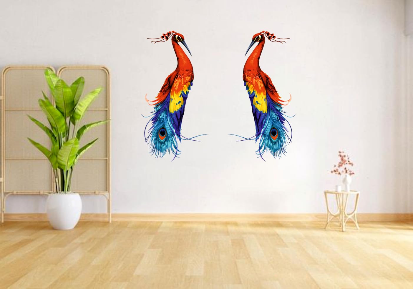 Sky Flying Beautiful 2 Colourful Peacock Wall Sticker for Living Room/Bedroom/Office and All Decorative Stickers Size - 42Cm X 50 Cm (B0CQRL4TTT) Amazon Price History, Amazon Price Tracker