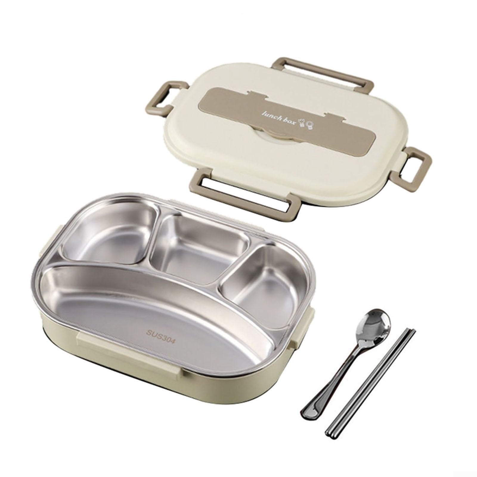 Fiambrera portátil de Acero Inoxidable con Sello Silicona Resistente for la Escuela y el Trabajo
