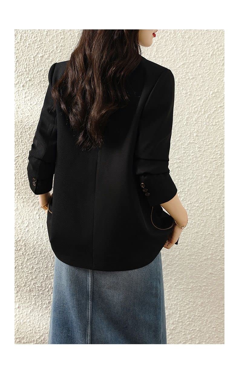 TOBILE Blazer Donne Fashion Texture Blazer Casual Suit Slim Mute Giacca per Pendolari