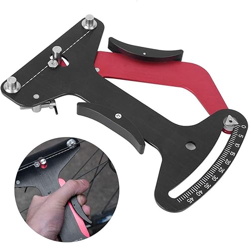 Medidor de tensión de radios de bicicleta, aleación de aluminio, herramienta de ajuste de tensión de alambre, herramienta de ajuste de tensión