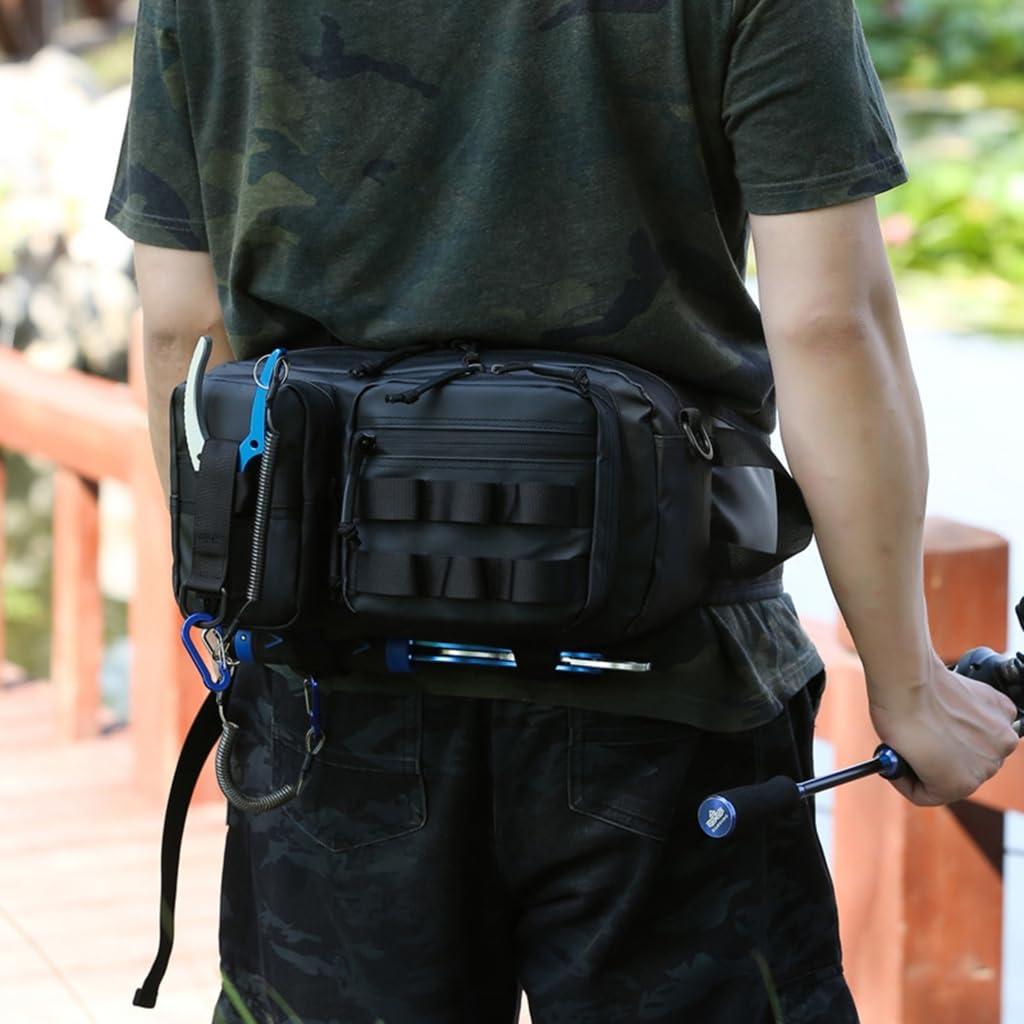 Torby crossbody torba na przynęty wodoodporna duża pojemność sprzęt wędkarski torby na talię
