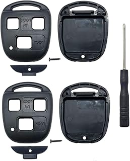 Replacement Keyless Entry Key Fob Cover Housing Fits for Lexus ES GS GX is LS LX RX SC IS300 LX470 GX470 RX300 RX350 Key Fob Case Shell (Pack 2)