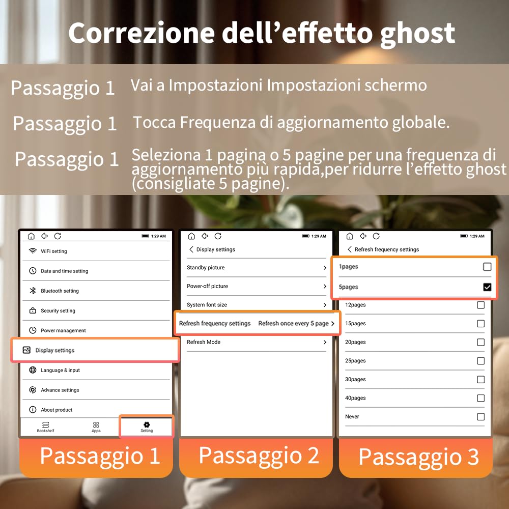 Veidoo - Lettore eBook da 6 pollici con grande schermo E-Ink, 32GB ROM, 758 x 1024, 212 DPI, SMARTlight regolabile, lettore E-book Android, altoparlante integrato, tablet E-Ink con WiFi e cover (Nero)