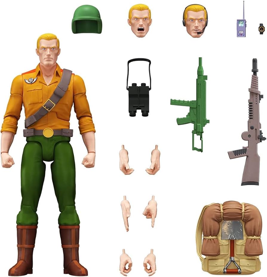 SUPER - デューク G.I.ジョー アルティメイト 8インチ アクションフィギュア スーパー7 Amazon.com: Super7 ULTIMATES! G.I. Joe Duke - 7