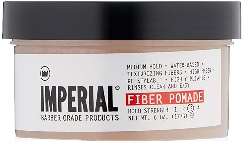 Imperial productos de barbería pomada de fibra 6 onzas 6 onza