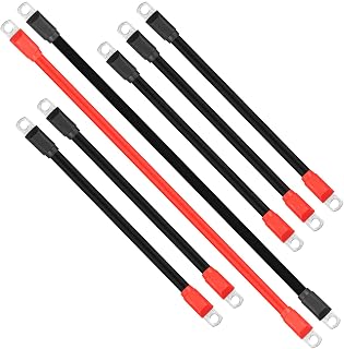 7 PCS Golf Cart Heavy Duty Battery Cables Wiring Kit for Club Car DS 1994-up 2 Awg 36 & 48 Volt 4 Gauge Golf Cart Battery Cables