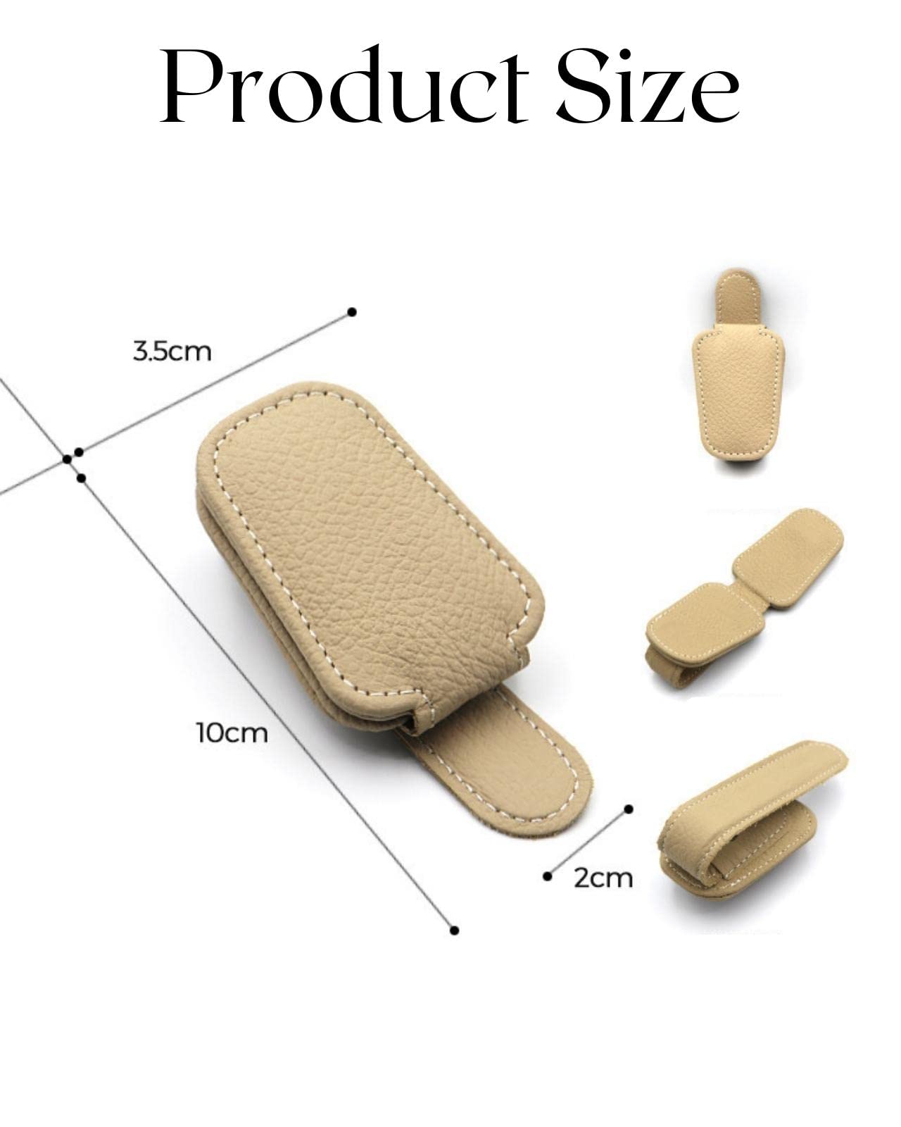 Supporto per occhiali da auto - Clip magnetica in pelle per occhiali e portacarte accessori per parasole auto del 2026 a $16.99
