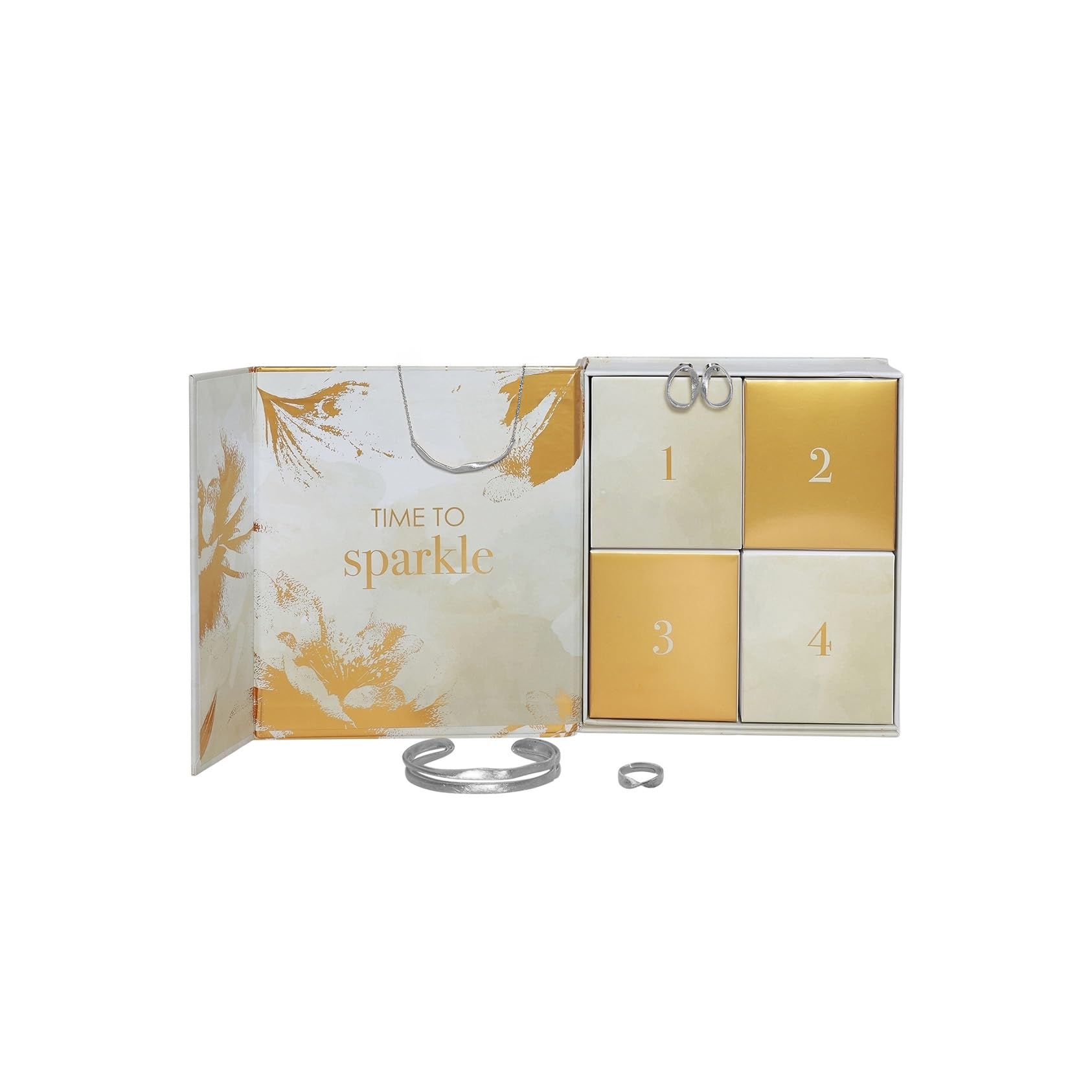 Heideman Adventsbox Fineline Damen 4er Set Silber | Schönes Geschenk für Frauen, Freundin oder Mama, zeitlos, hautfreundlich und alltagstauglich zu tragen