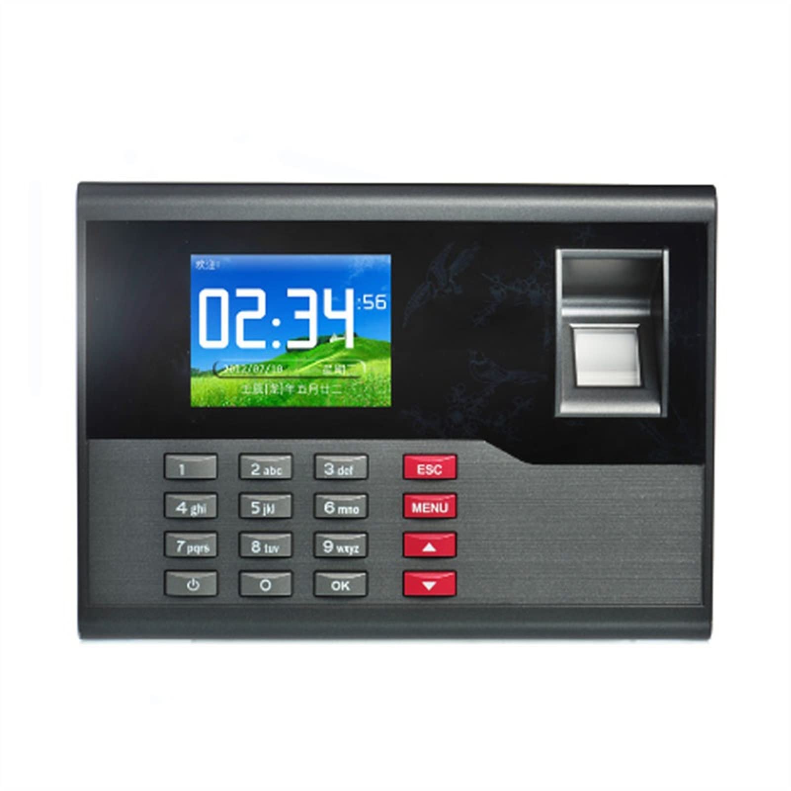 Reloj de Fichar, Asistencia biométrica de tiempo de huella dactilar con Rfid Lector de tarjetas de alta velocidad TCP/IP USB Dispositivo de control de tiempo de comunicación A-C121